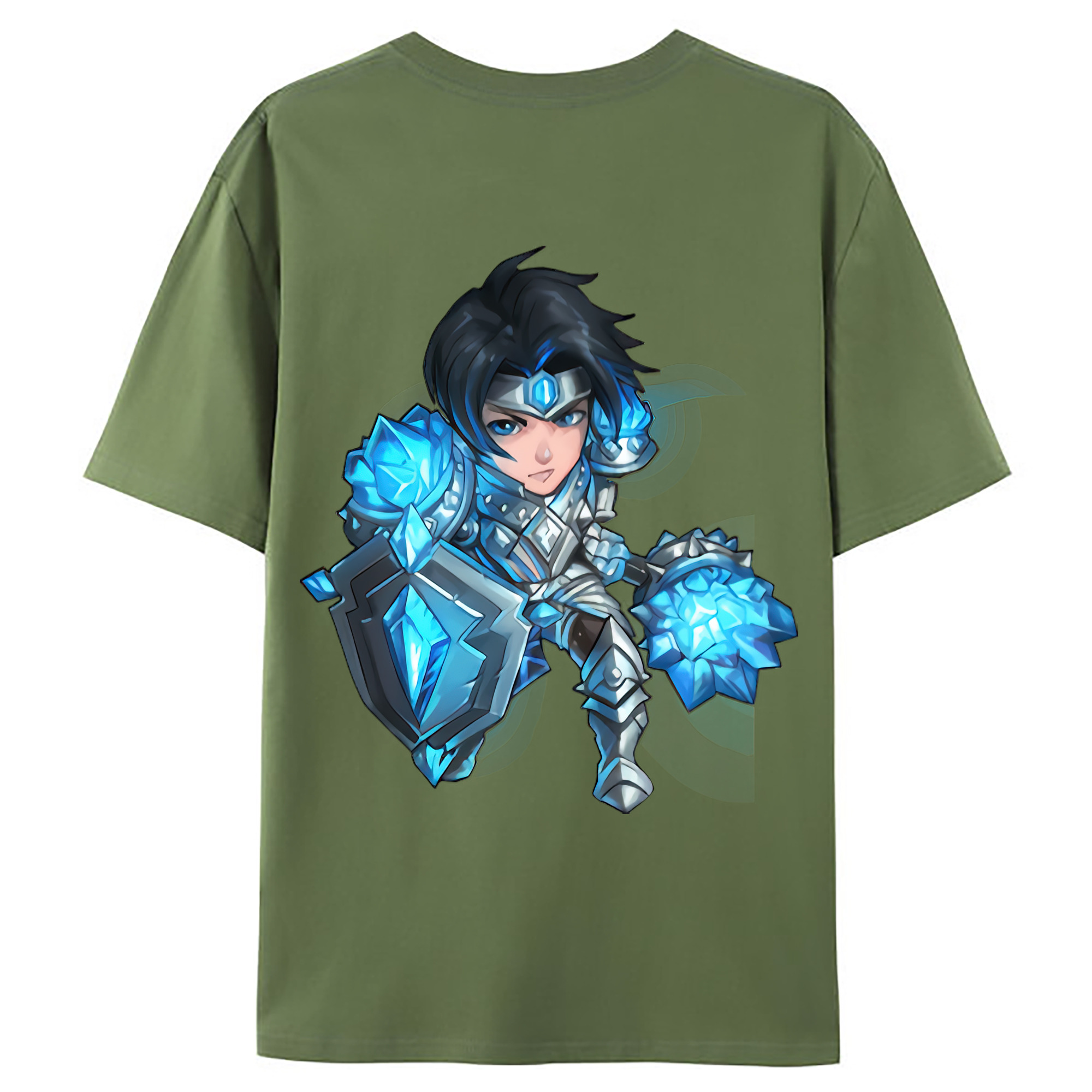 （画像用） リーグ・オブ・レジェンド League of Legends LOL 綿100％ メンズ半袖Tシャツ（バックプリント） 通気性